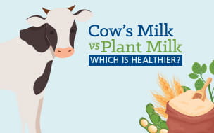 Infographic: Cow’s Milk versus Plant Milk: Which is Healthier?