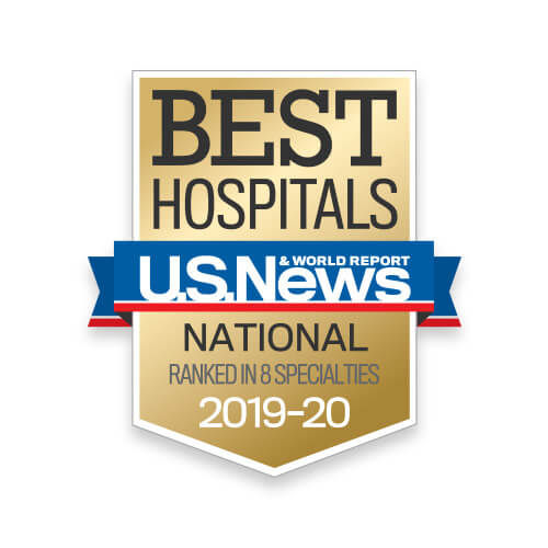 US News Best Hospitals - National Ranked in 8 Specialties - 2019-20