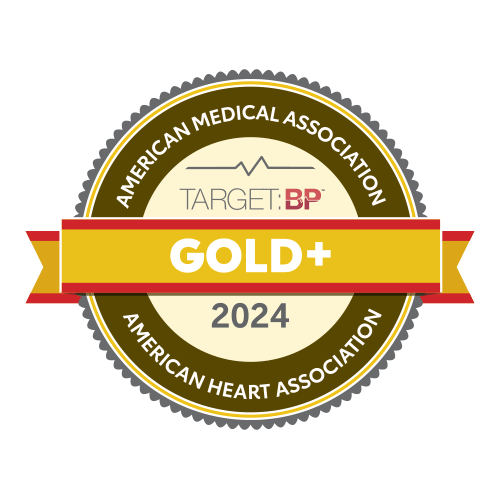 The 2024 American Heart
Association’s® Target: BP Gold+ Quality Achievement Award