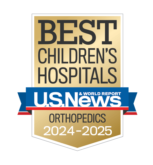 Named one of the Best Children's Hospitals for Orthopedics by U.S. News & World Report