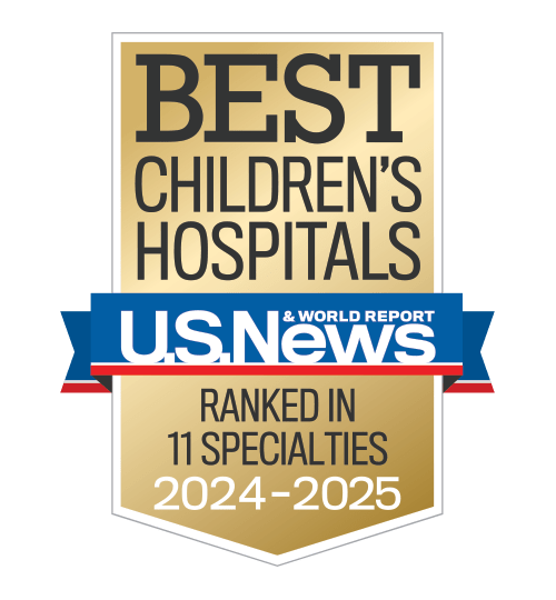 Named one of the Best Children's Hospitals by U.S. News & World Report