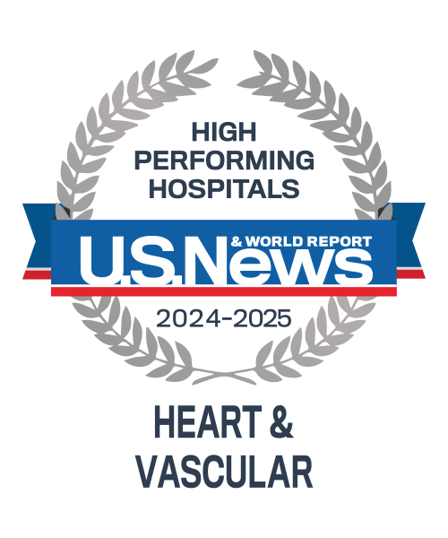 University Hospitals has been rated one of the nation's High Performing Hospitals for Heart and Vascular by U.S. News and World Report