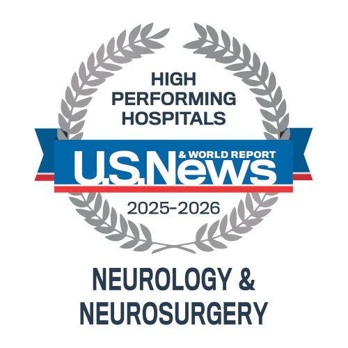 University Hospitals was rated High-Performing in Neurology and Neurosurgery 2025-2026 by U.S. News & World Report