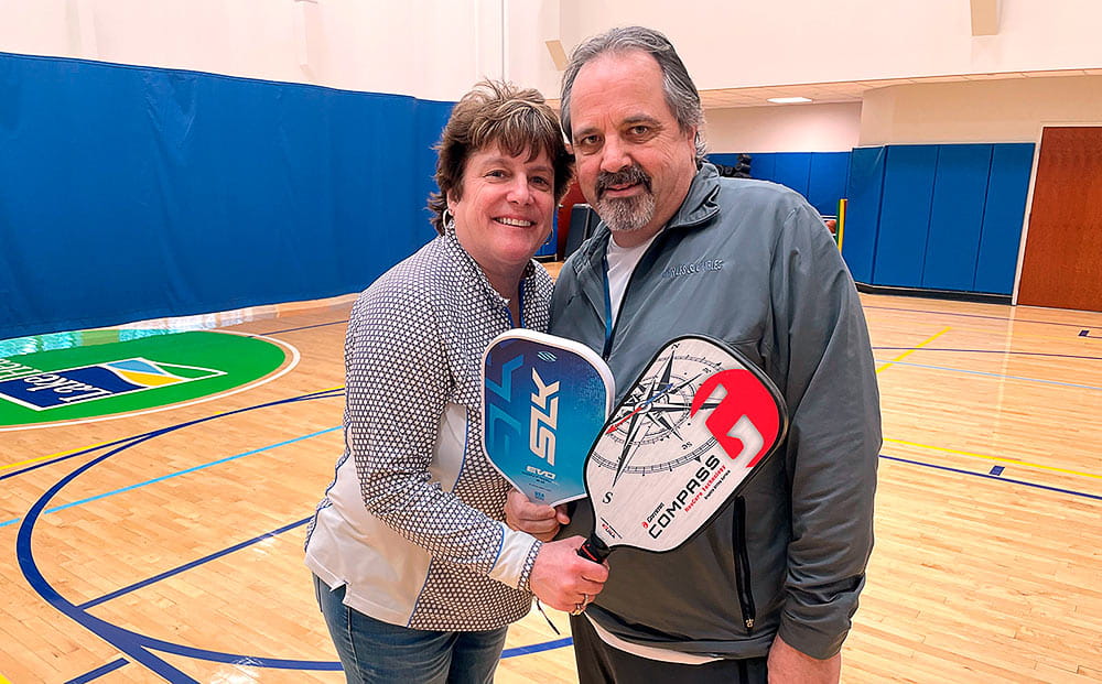 Mike and Giselle Zappitello at UH Brunner Sanden Dietrick Wellness Center