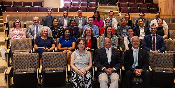 UH CWRU Faculty Promotion Event picture with leaders and promoted faculty August 2024