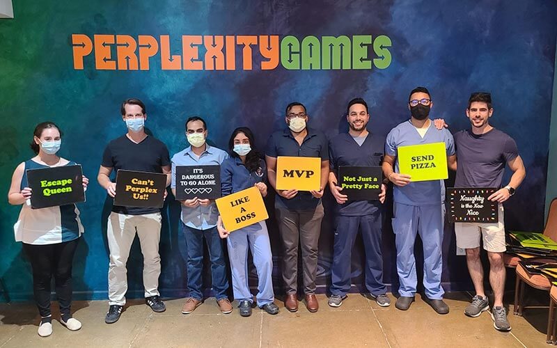 Radiology residents at Escape Room