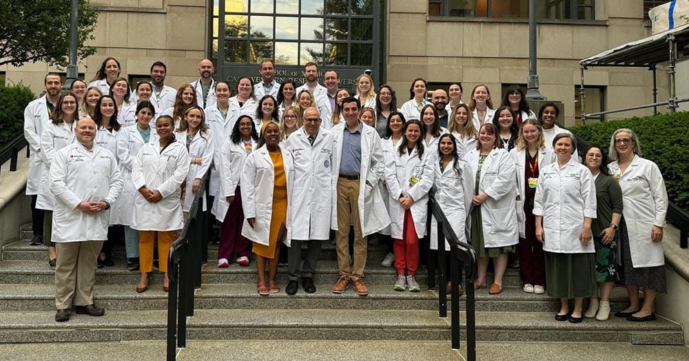 2024-2025 House Staff pictured outside Case Western Reserve University School of Medicine